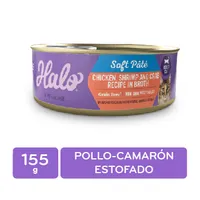 Alimento Gato Humedo Pollo Camarón Y Cangrejo Halo
