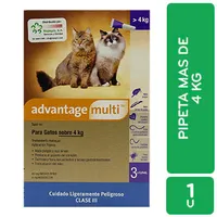 Antipulgas Interno Y Externo Gato Pipeta 4+ Kg Advantage