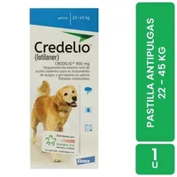 Antipulgas Y Garrapatas Externo Perro Pastilla 22 A 45 Kg Credelio
