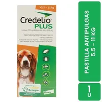 Antipulgas Y Garrapatas Externo Perro Pastilla 5.5 A 11 Kg Credelio