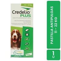 Antipulgas Y Garrapatas Externo Perro Pastilla 11 A 22 Kg Credelio