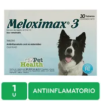 Antiinflamatorio Pastilla Mascota 3 Mg Meloximax