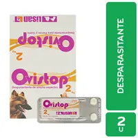 Desparasitante  Amplio Expectro Pastilla Perro Y Gato 2 Kg Ovistop Lisan