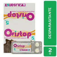 Desparasitante  Amplio Expectro Pastilla Perro Y Gato 5 Kg Ovistop Lisan