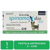 Antipulgas Pastilla 2 A 4 Kg Perro Spinomax