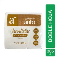 Servilletas Cuadradas Blanca  100 U Auto Selección Paquete 365 G