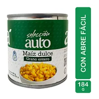 Maiz Entero Dulce Auto Selección Lata 184 G