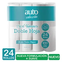 Papel Higienico Doble Hoja  24u Auto Selección Paquete 3120 G