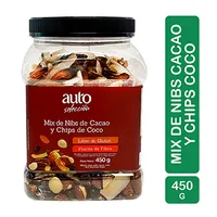 Mix De Nibs De Cacao Y Coco Auto Selección Frasco 450 G