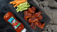Alitas de pollo en salsa BBQ sin azúcar