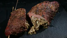 Colita de Cuadril Rellena con Portobellos