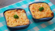 Pastel de carne con puré gratinado