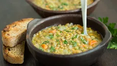 Sopa de lentejas con vegetales