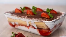 Tiramisú de fresa