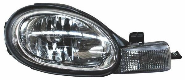 Faro Dodge Neon 2000-2002 Con Cuarto Fondo Cromado Derecha