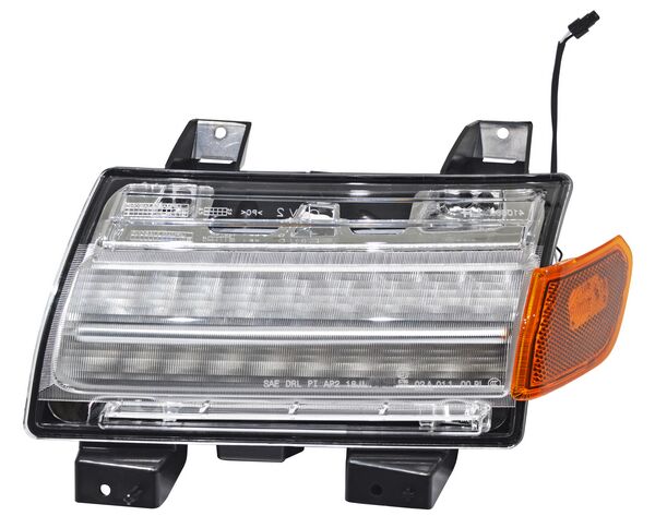 Reflejante Frontal Jeep Wrangler 2018-2023 Leds Con Ambar Izquierda