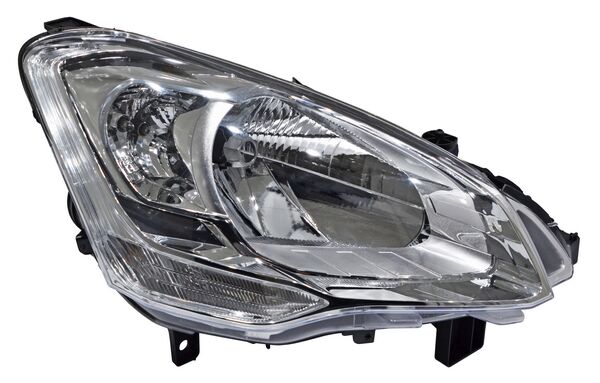 Faro Peugeot Partner 2016-2019 Cromo Con Motor Derecha