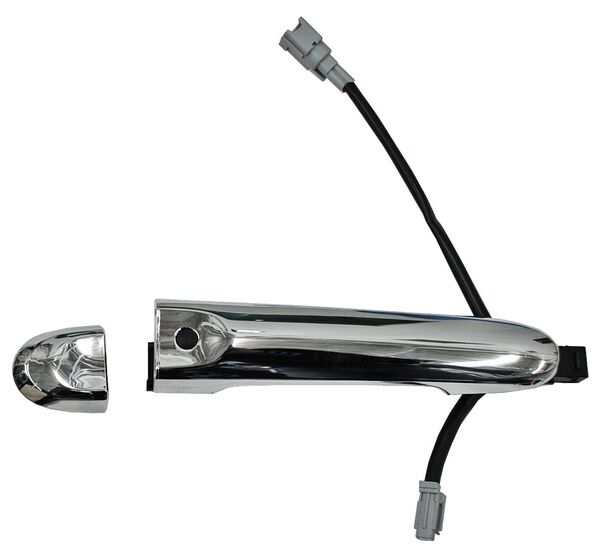 Manija Exterior Nissan Versa 2012-2019/ March 2012-2020 Cromada Para Sensor Sin Hoyo Para Llave Delantera Plastico Derecha