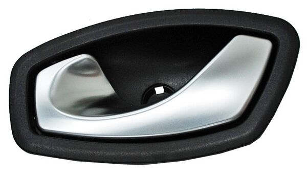 Manija Interior Renault Clio 2015/ Fluence 2011-2016/ Laguna 2008-2014 Negra/ Cromo Delantera/ Trasera Plastico Izquierda