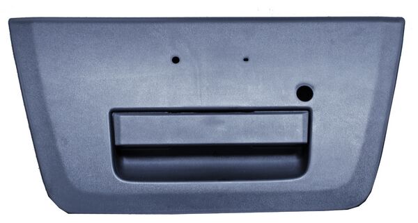 Manija Tapa Caja Nissan Frontier 2005-2015 Completa Sin Emblema Con Hoyo Para Llave Plastico Negra