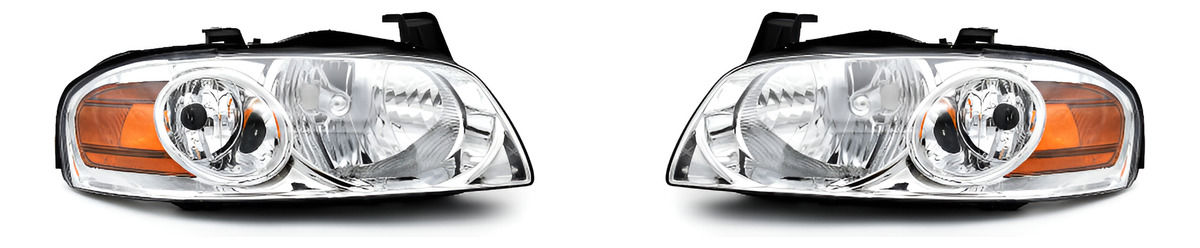 Par Faros Sentra 2000 2001 2002 2003 Se 3 Pines Fondo Cromado