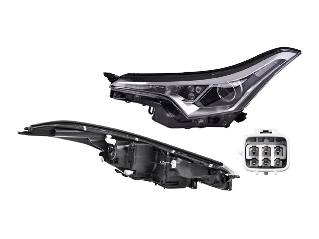 Faro Izquierdo Toyota C-Hr 2018-2020 Electrico Con Leds Sin Foco Depo