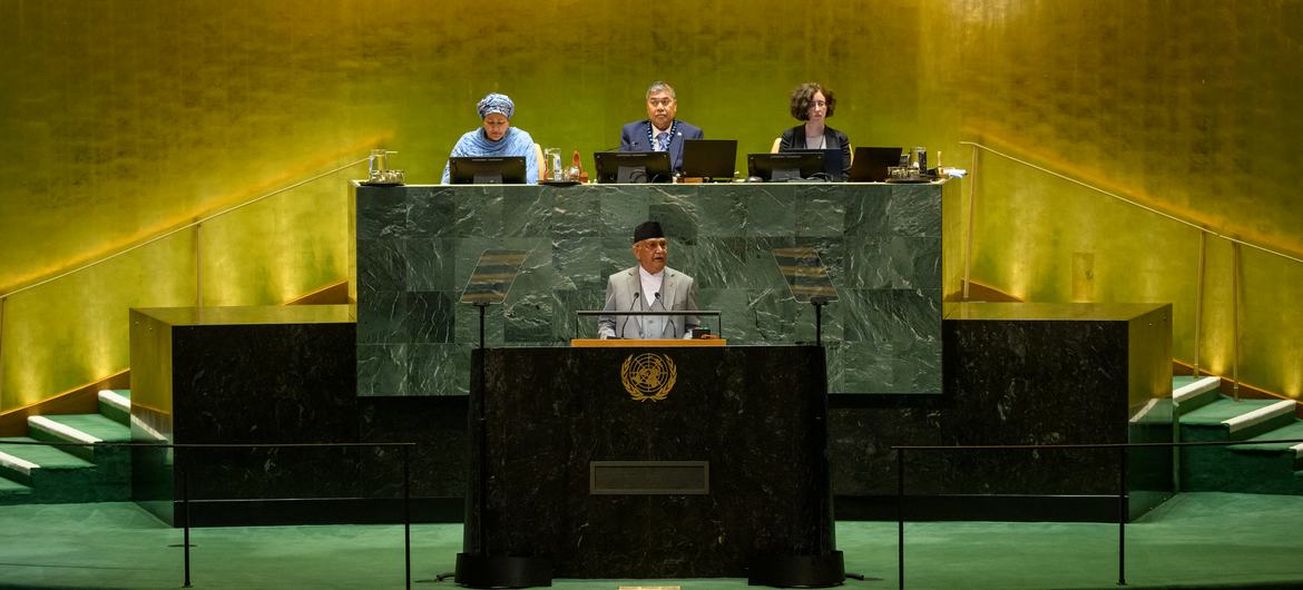 Nepal’s Prime Minister highlights climate crisis, global inequality at UNGA