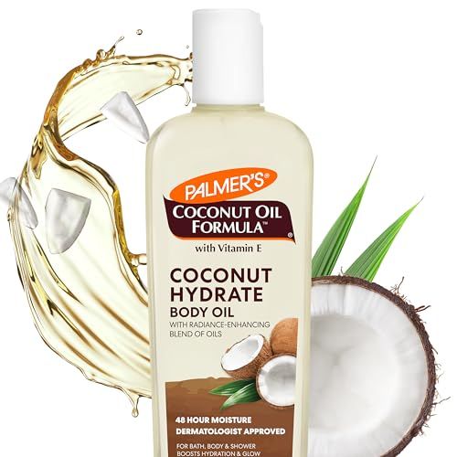 Palmer's Coconut Body Oil Moisturizer for Dry Skin, 8.5 Oz, Pour Cap