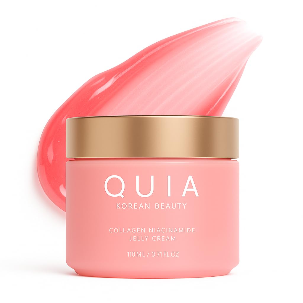 QUIA Collagen Jelly Cream - Fast-Absorbing Glow Under Makeup - Plumper Skin