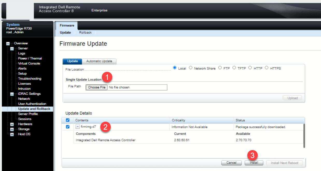 How to Perform Firmware Upgrade for Dell R730 - AventisTech