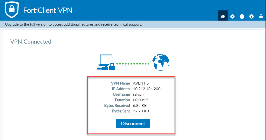 fortigate vpn client windows