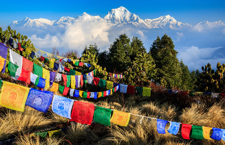 Everest prayer flags