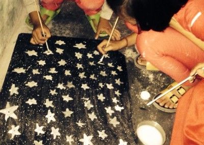 Painting stars for a project