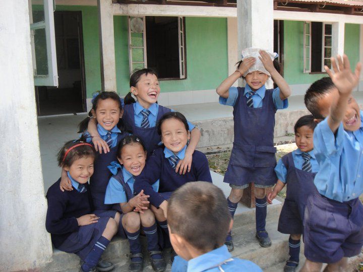 Heartwarming moments, being greeted by school children in the street in India on your Gap Year