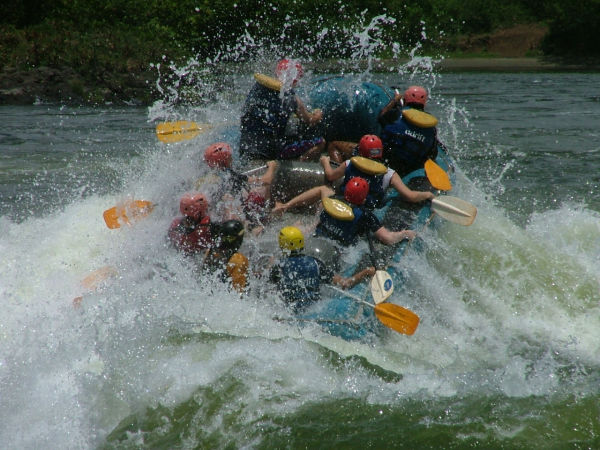 White water rafting in Uganda