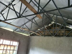 Classroom roof structure Gogar Primary School