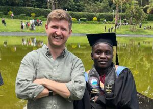 AV volunteer reunion with Kenyan student