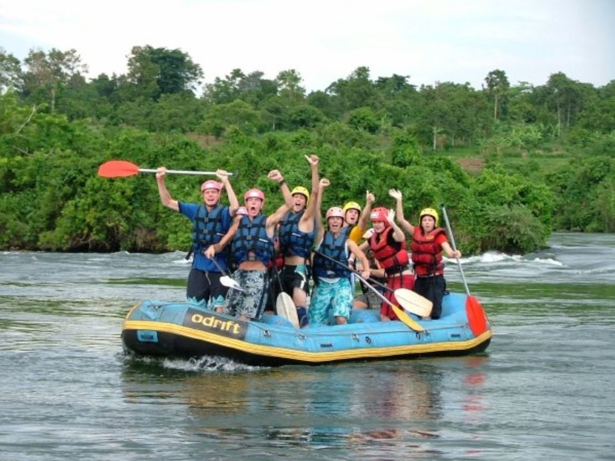 Something fun to do if you get unexpected exam results, rafting down the Rive Nile 