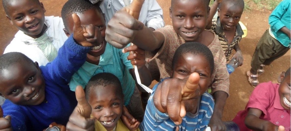 Children in Africa playing