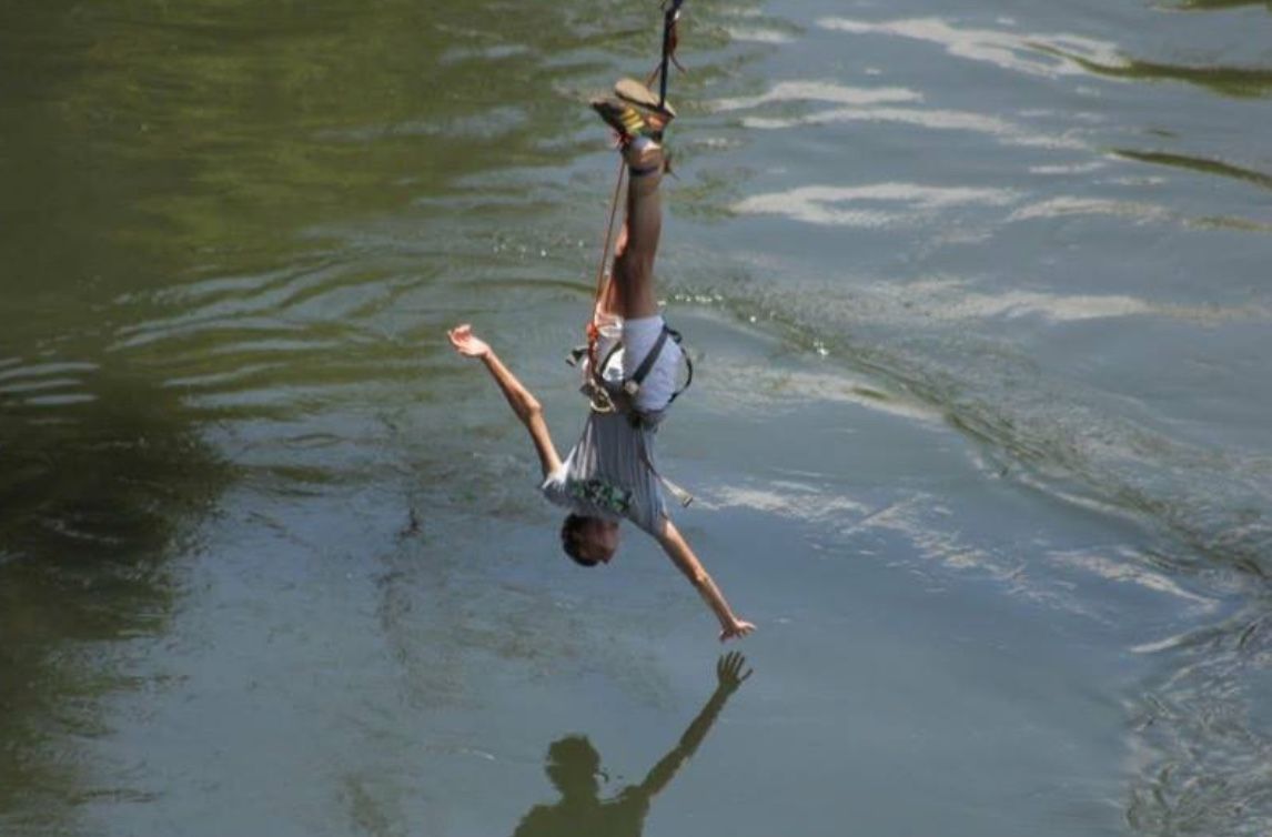 Bungee jumping in Uganda