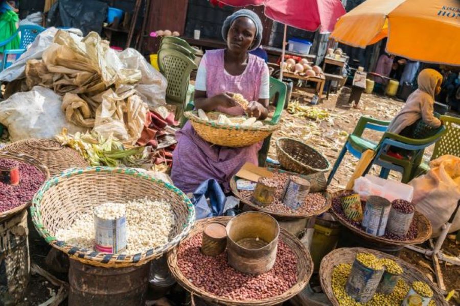 A selection of Pluses and Grains - food to try in Kenya 