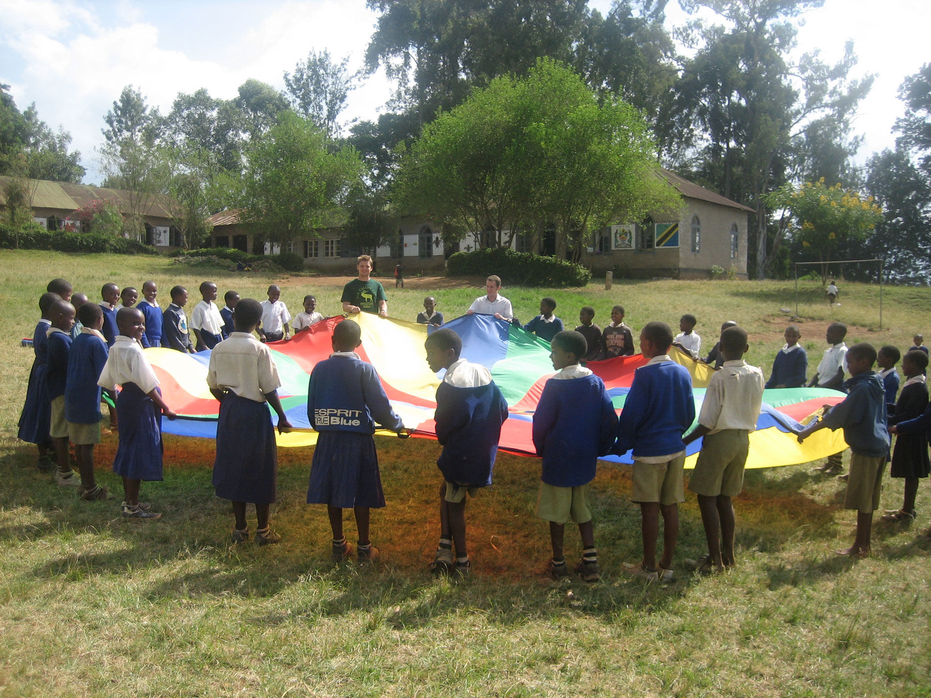 AV Volunteer in a rural Malawi village