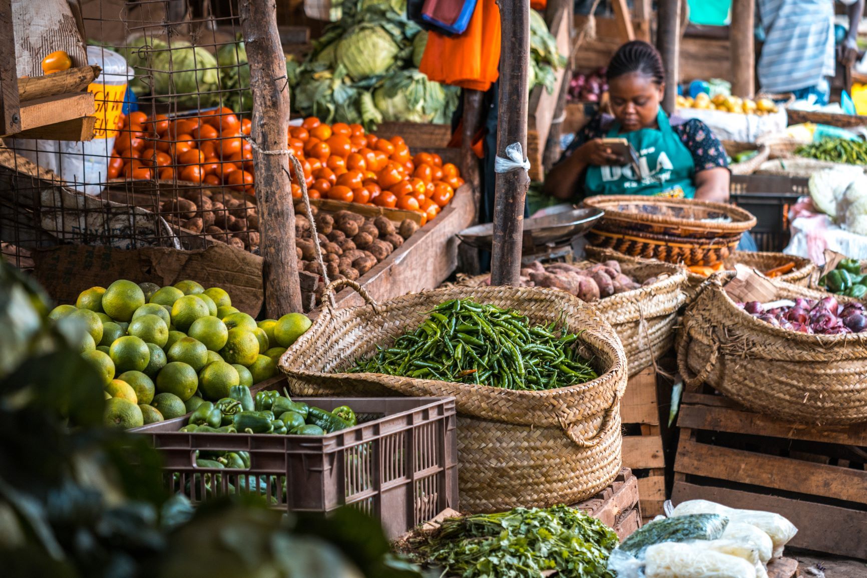 The local market - Some of the food to try in Kenya 