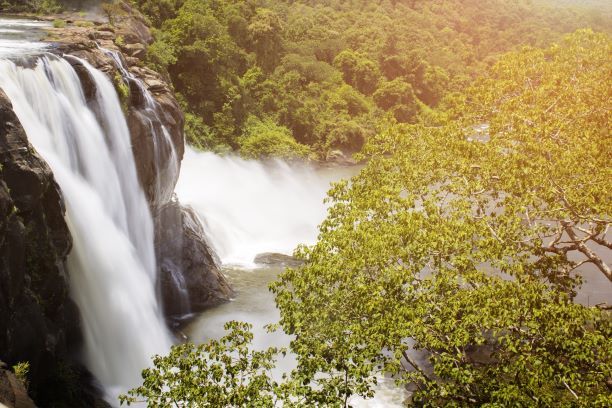 Escape to India visit a tranquil Waterfall 