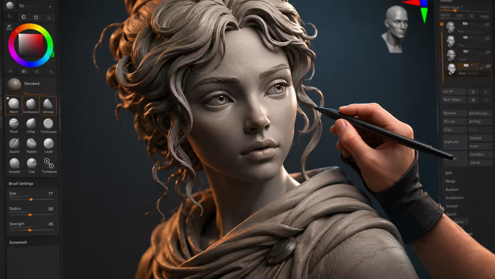 3D Digital Sculpting Service