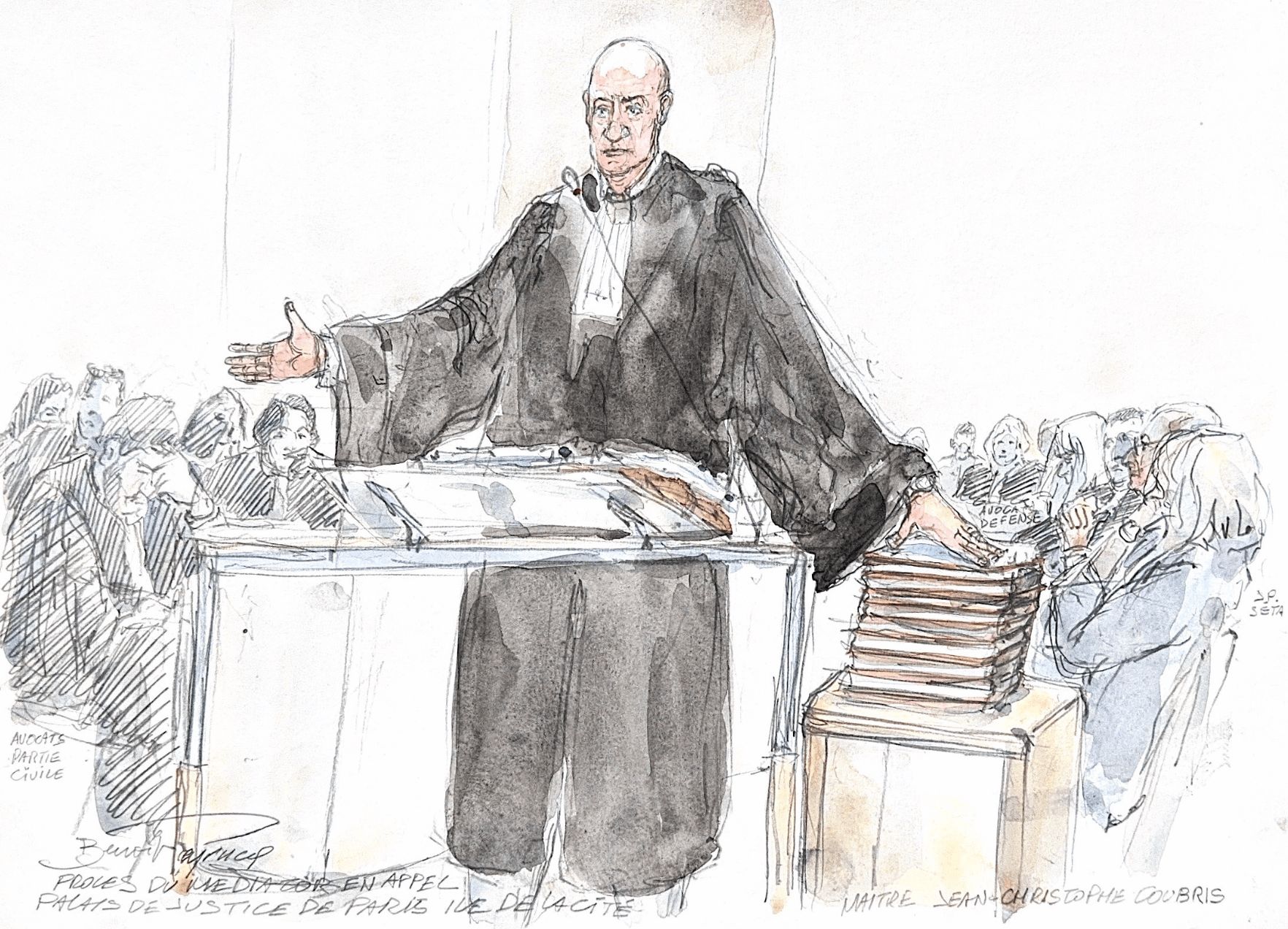 MEDIATOR : Un hommage inédit dans la robe des avocats des parties civiles. - capture