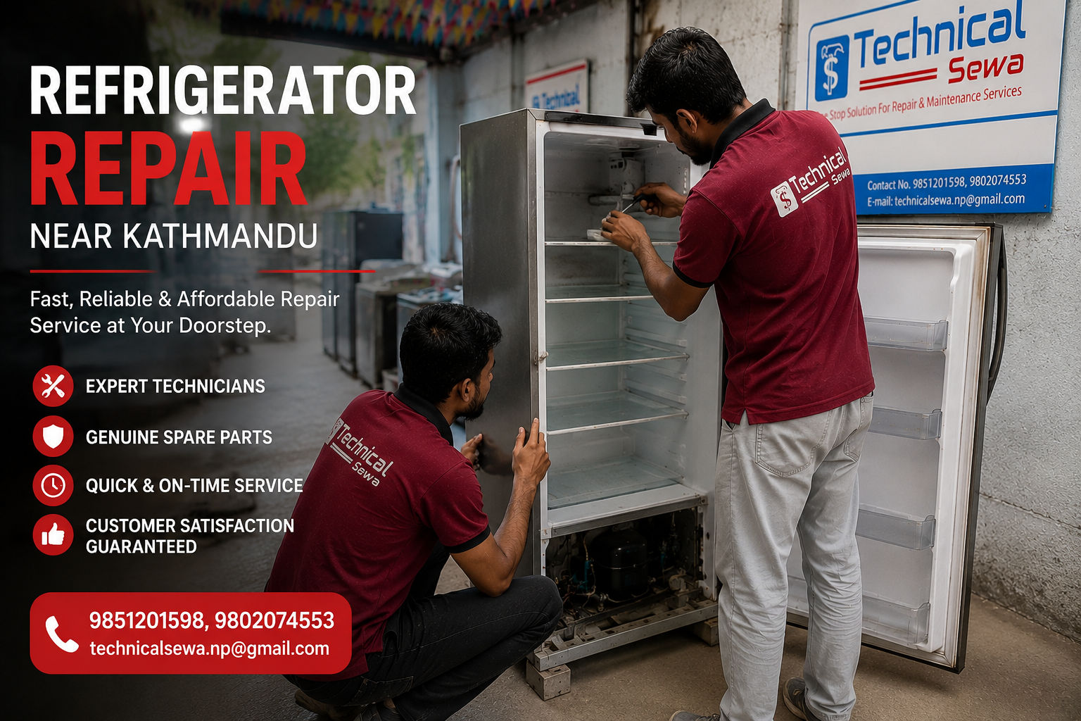 Fridge repair in kathmandu, nepal