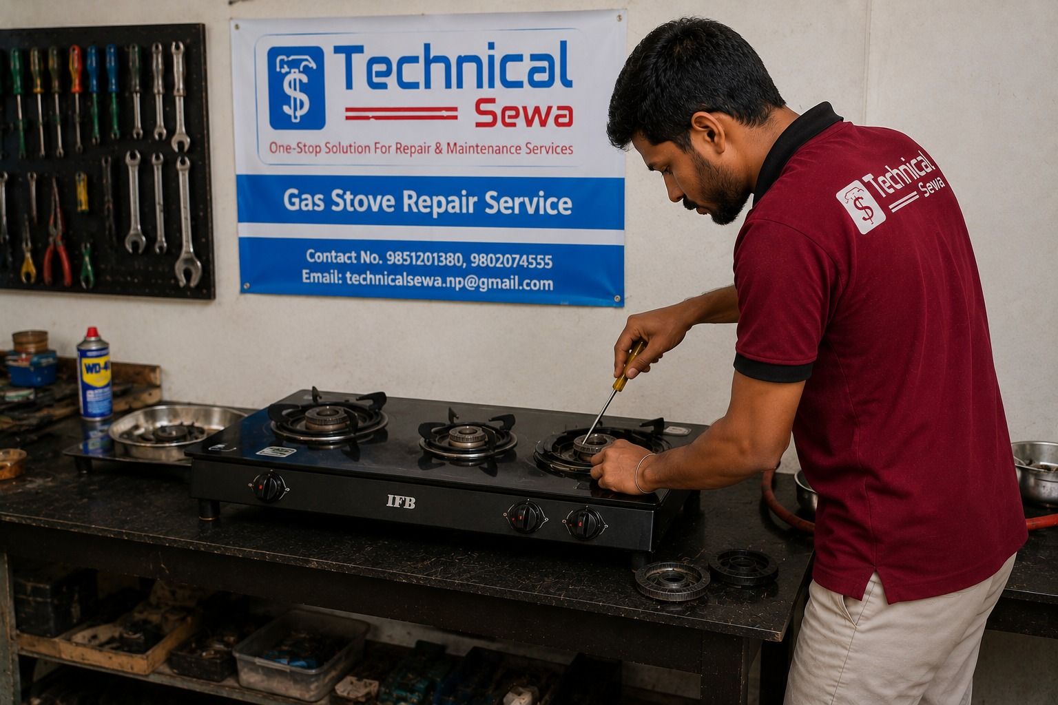 gas stove repair in nepal