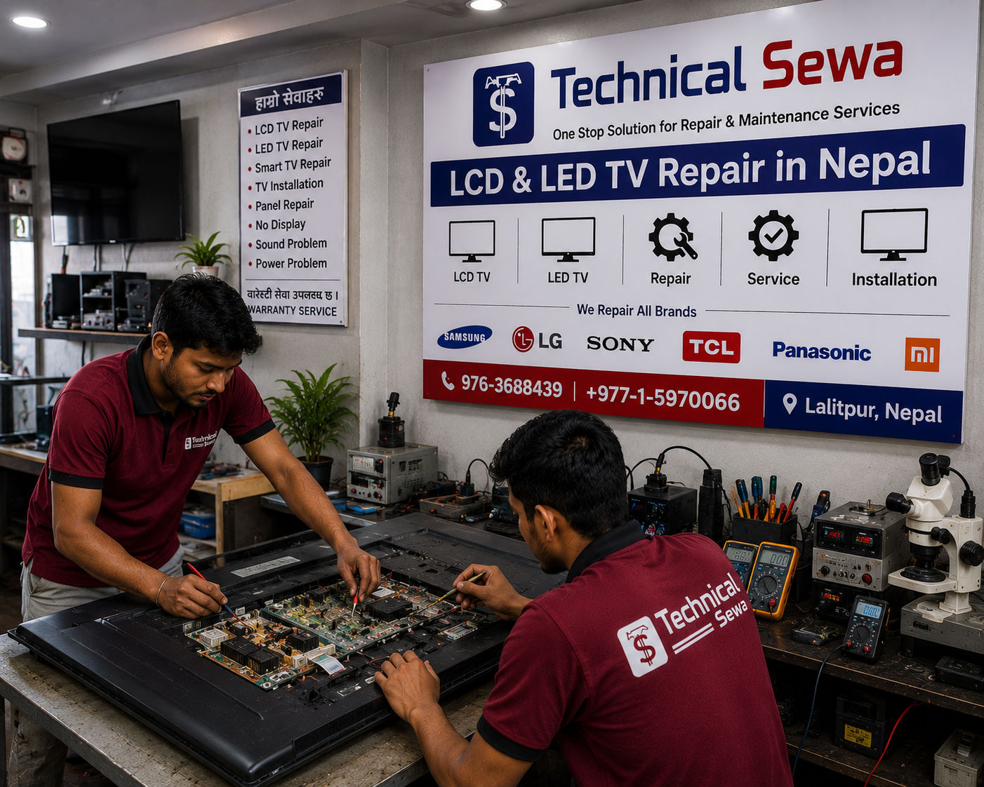 lcd led tv  repair