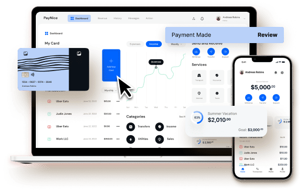 Fintech app UI